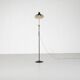 Metal and brass floor lamp, France - 1950s