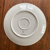 Plat en porcelaine vue de Zurich