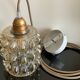 Vintage bubble glass pendant light