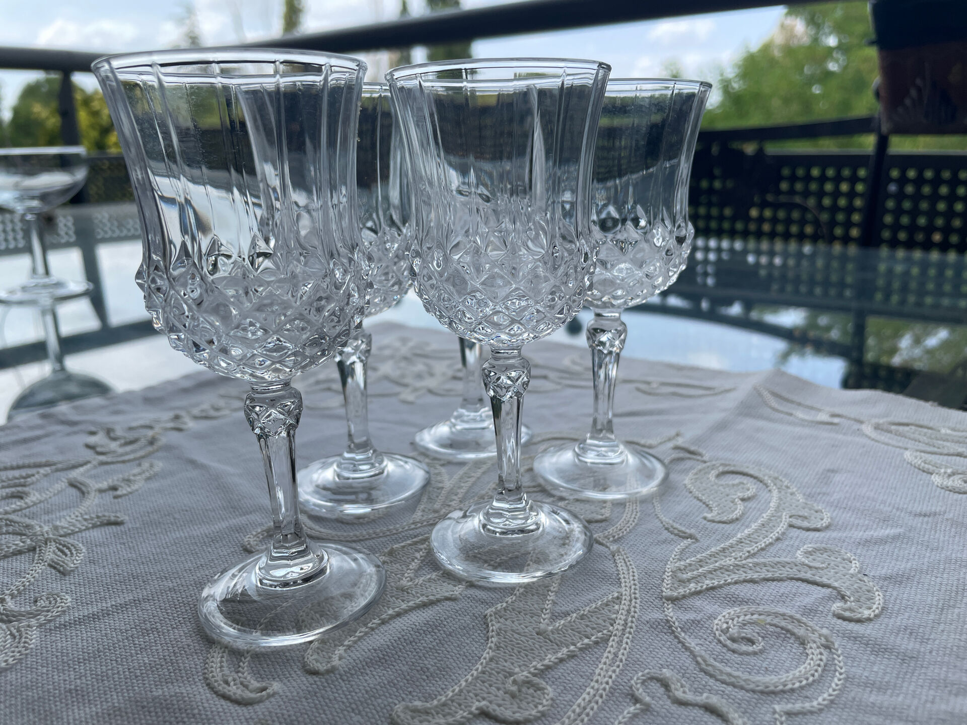 Verres a pieds cristal