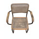 Fauteuil cantilever 1950s fer massif et cannage - Proto Cesca - La mam