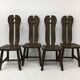Set of 4 Belgian Brutalist Dining Chairs from De Puydt, 1970’s