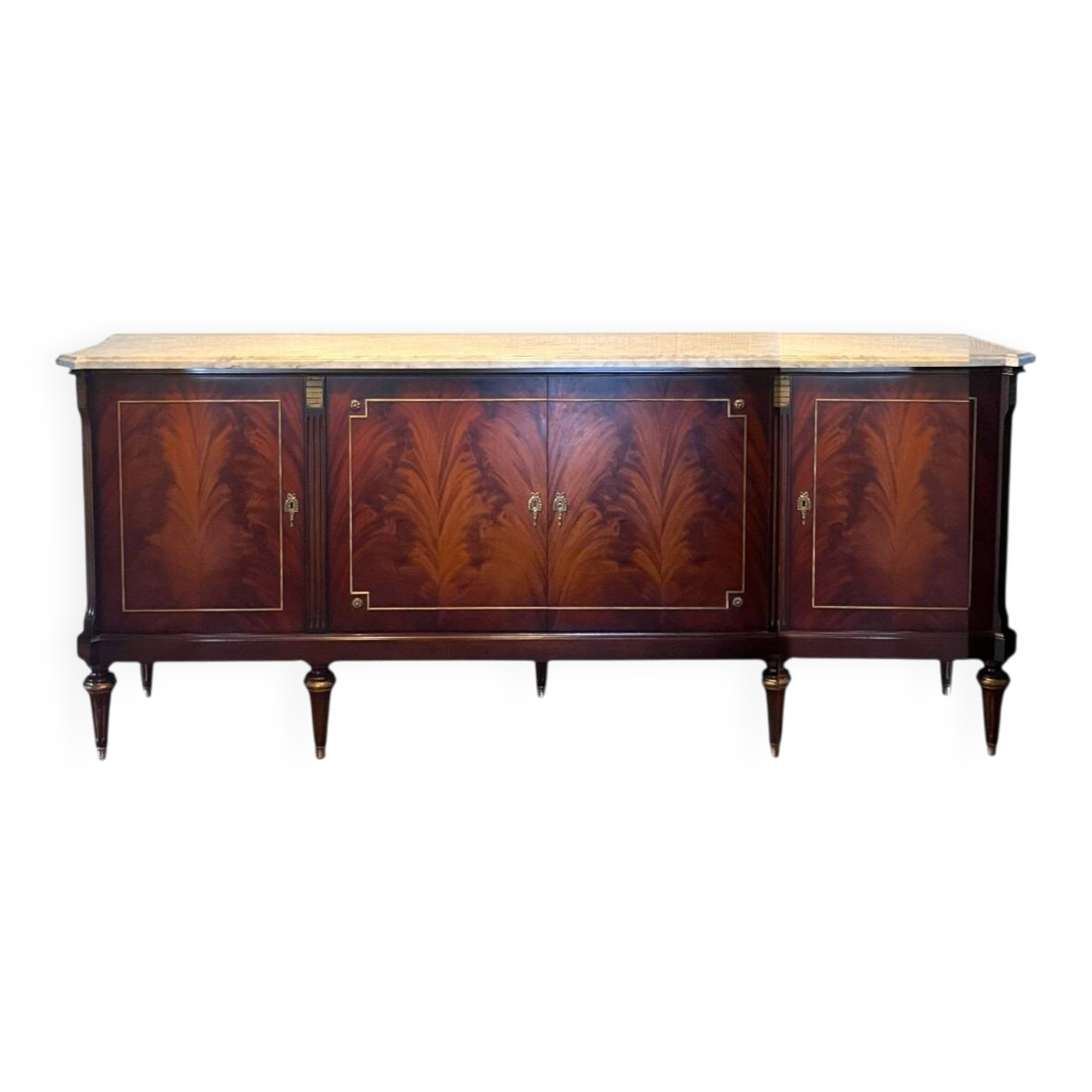 Louis XVI style sideboard in solid mahogany