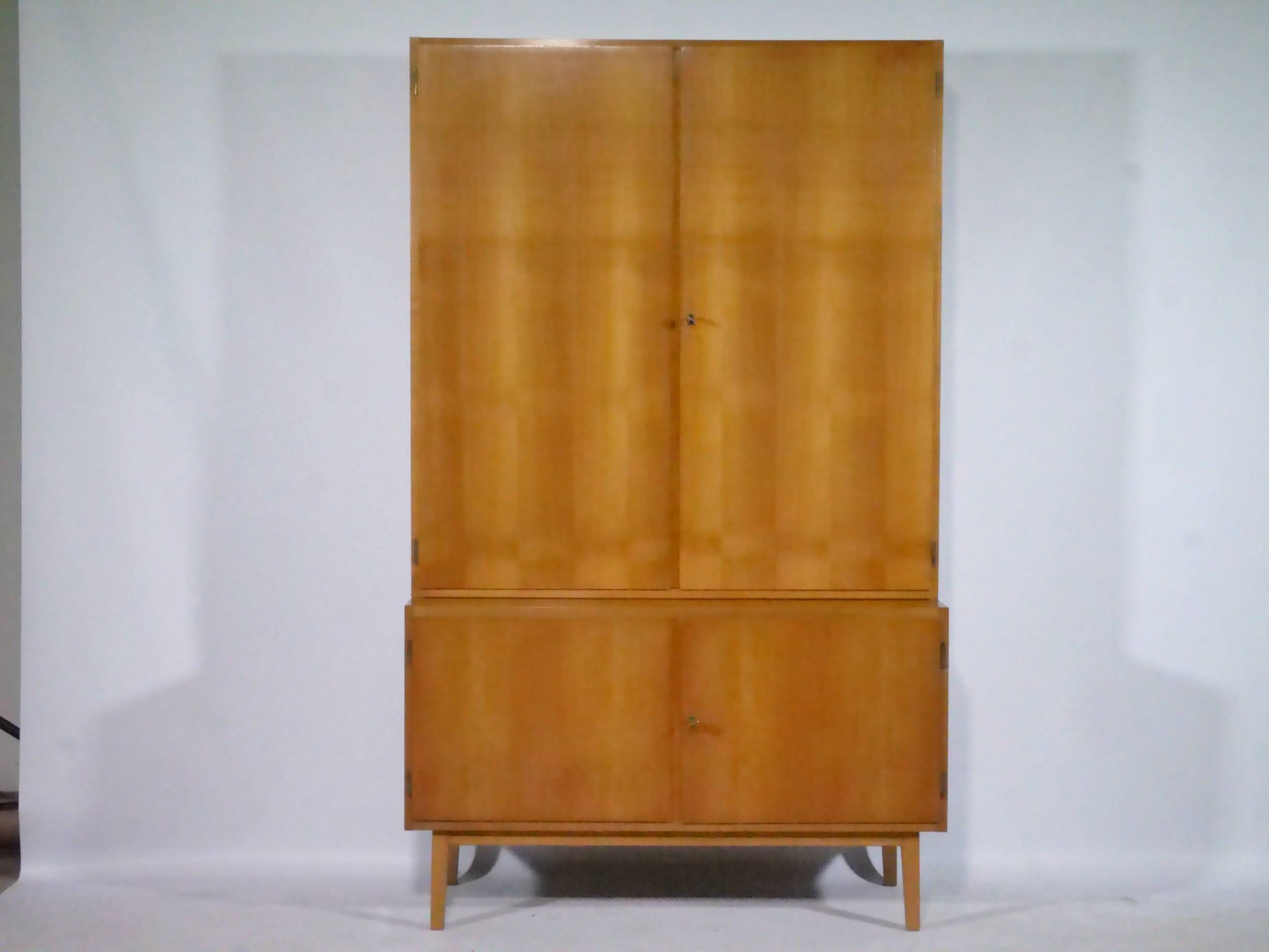 Buffet design Mid-Century en merisier, commode vintage, 1960