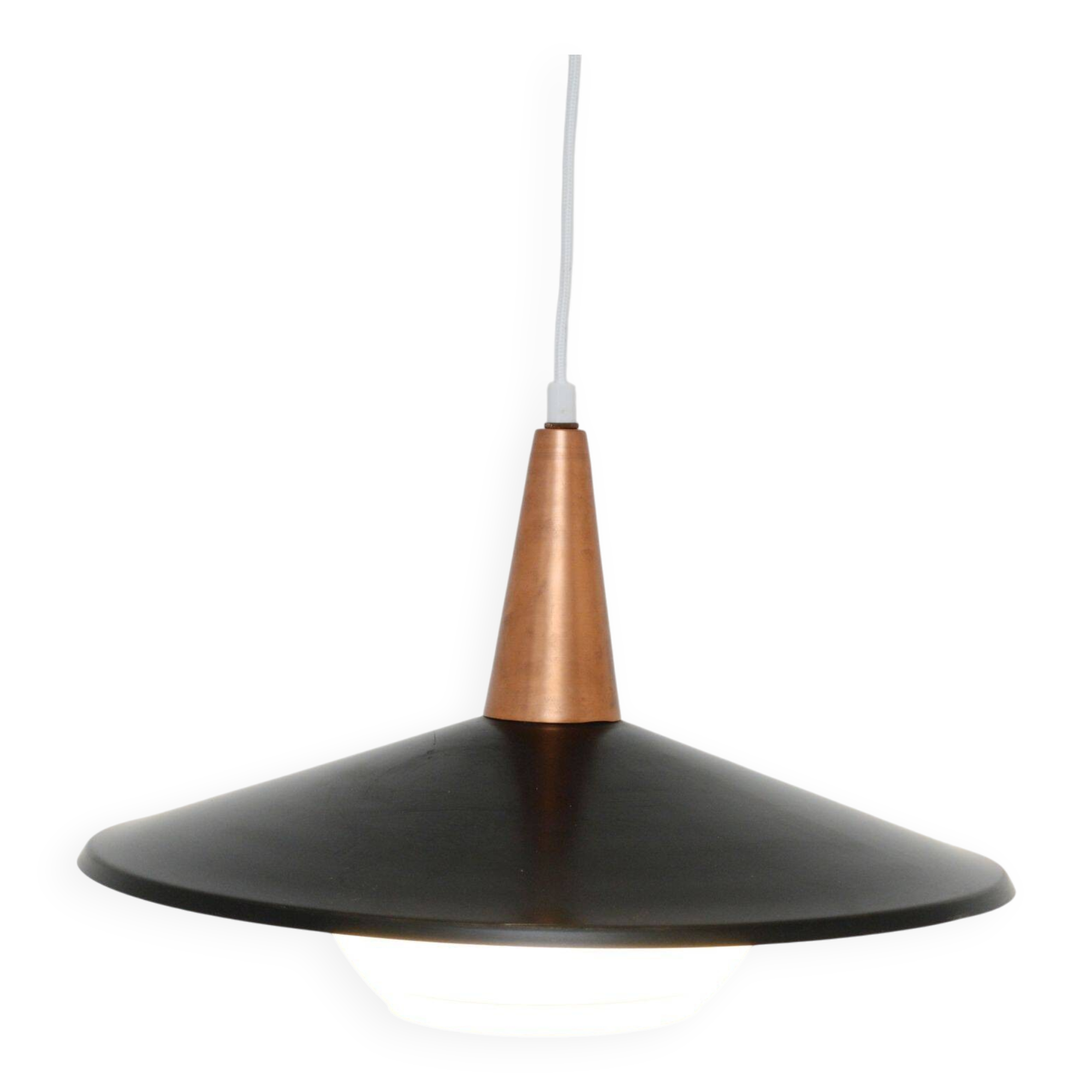 Vintage lamp in glass, Denmark 1970s