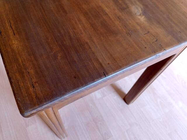 Art Deco desk or side table from the 1930s, vintage, solid wood