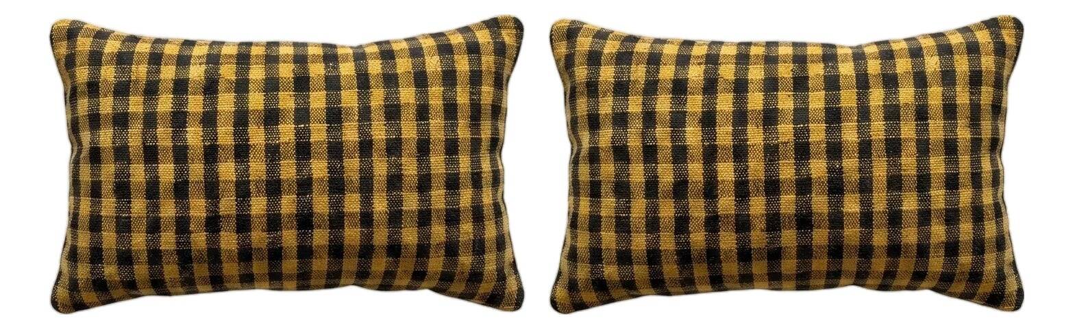 Set of 2 vintage kilim cushion covers 41x61 cm