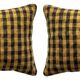 Set of 2 vintage kilim cushion covers 41x61 cm