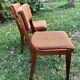 Chaises tissus chiné vintages