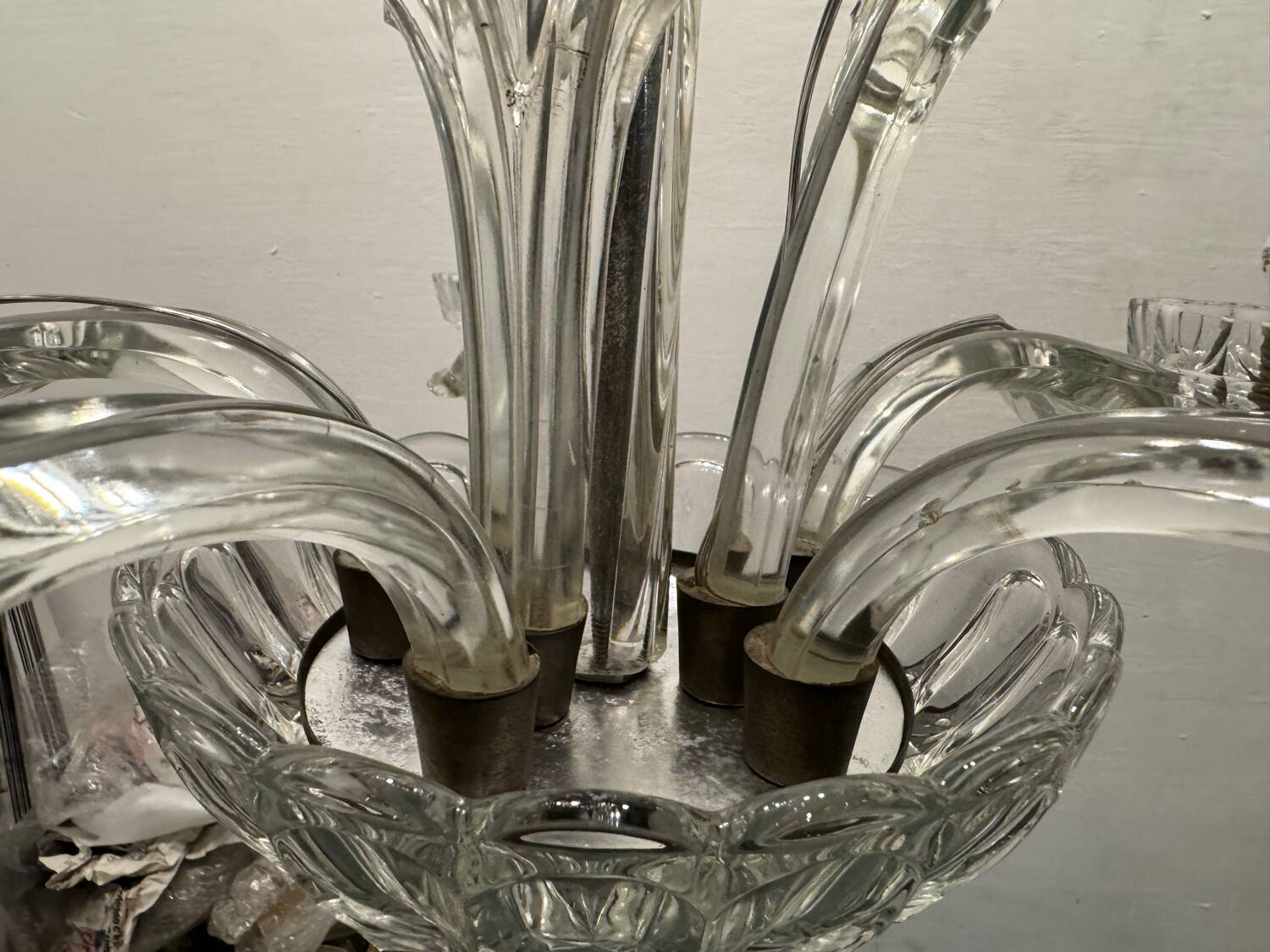 Art Deco Murano Glass Chandelier 1940’s