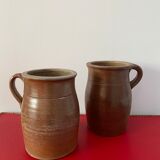 Old glazed stoneware pot