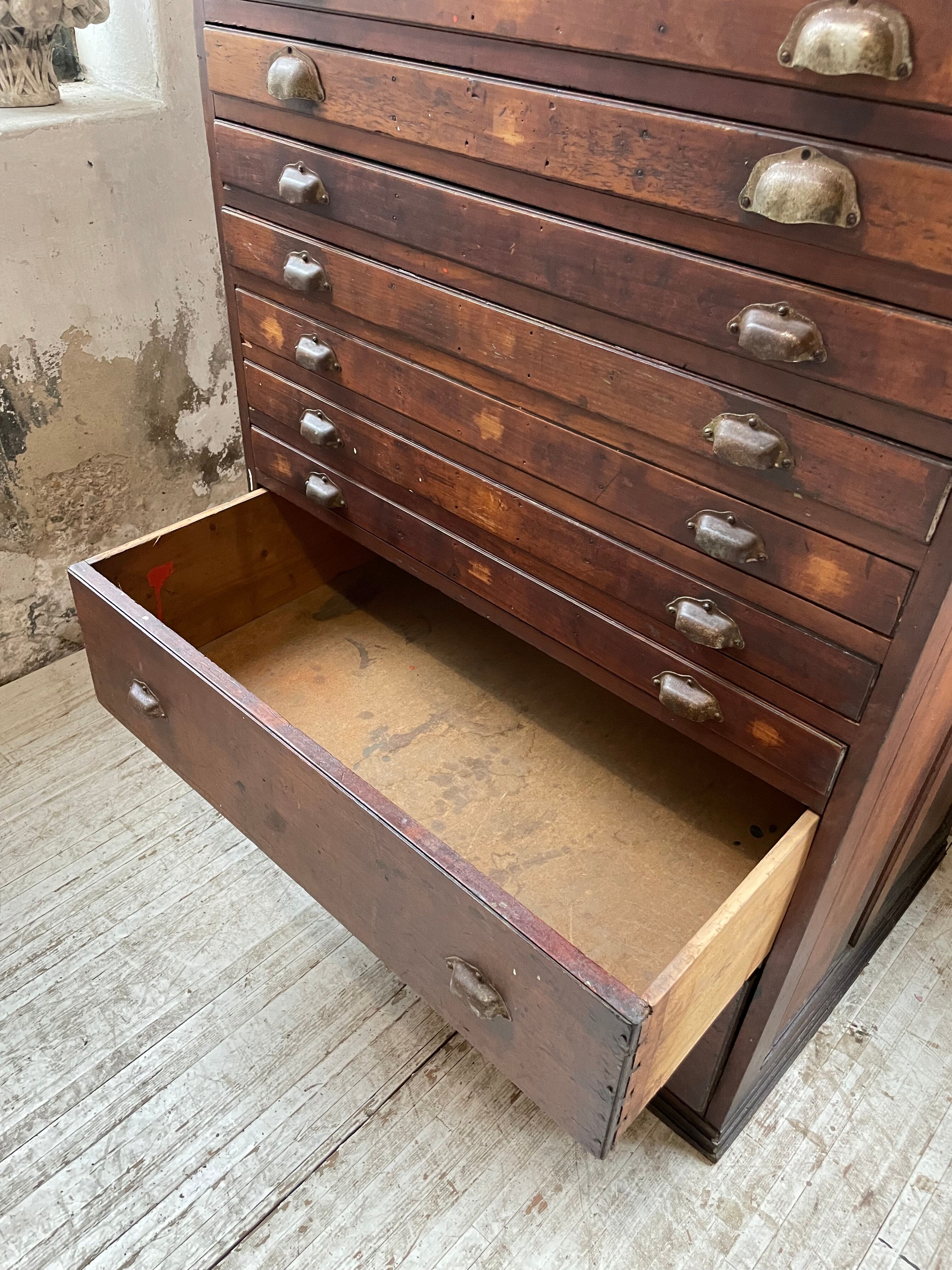 Workshop furniture printing with drawers XL oak