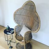 Emmanuelle vintage rattan armchair