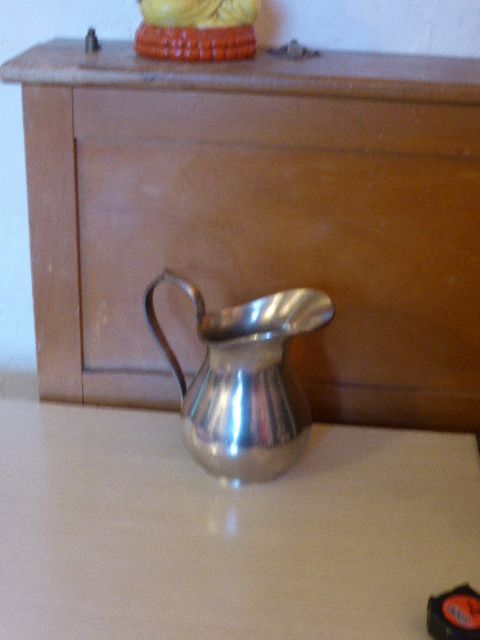 Coffee set in silver metal composed of 3 pitchers, Millan Freres, Paris