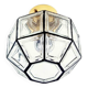 Mid-Century Glass Flush Mount/Ceiling Light from Limburg, Germany, 1960s