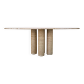 Mario Bellini – Il Colonnato – Italian travertine dining table, ca. 1980