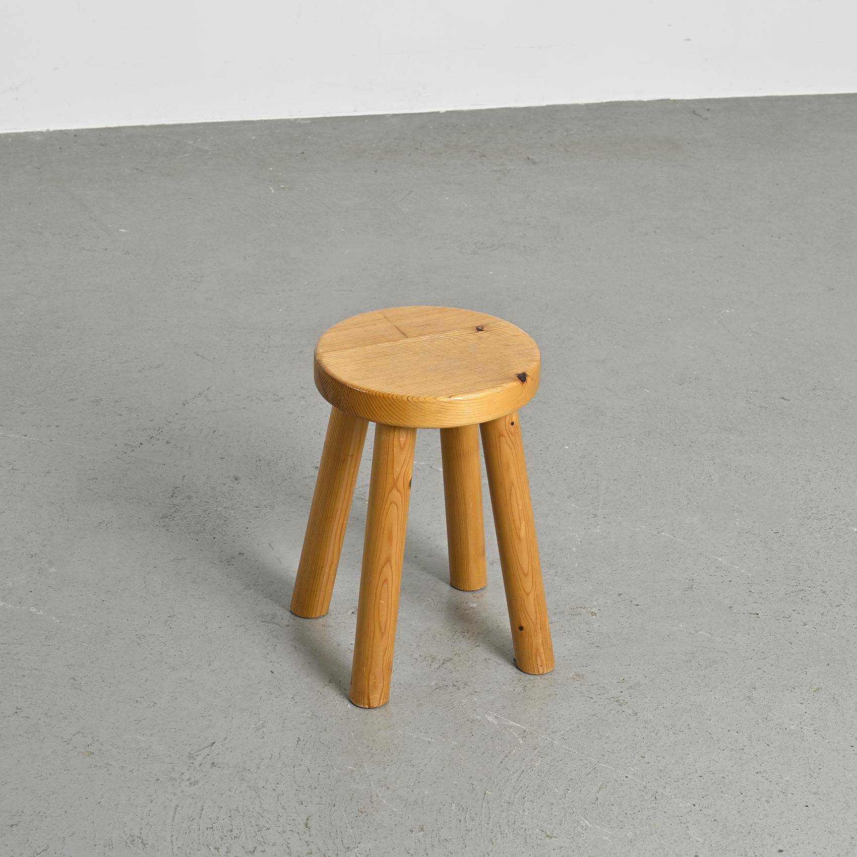 Stool by Charlotte Perriand for Les Arcs 1600, circa 1965