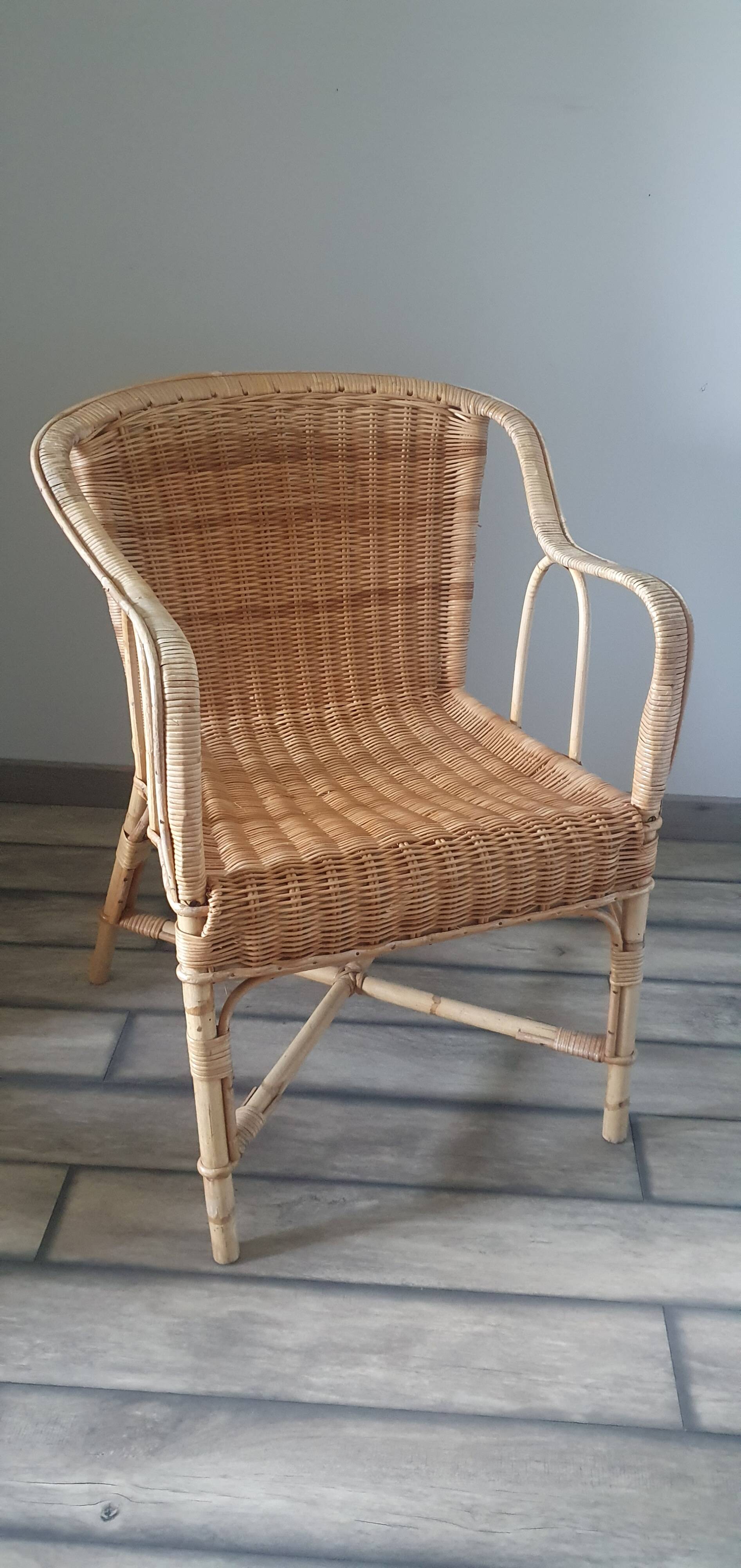 Rattan armchair