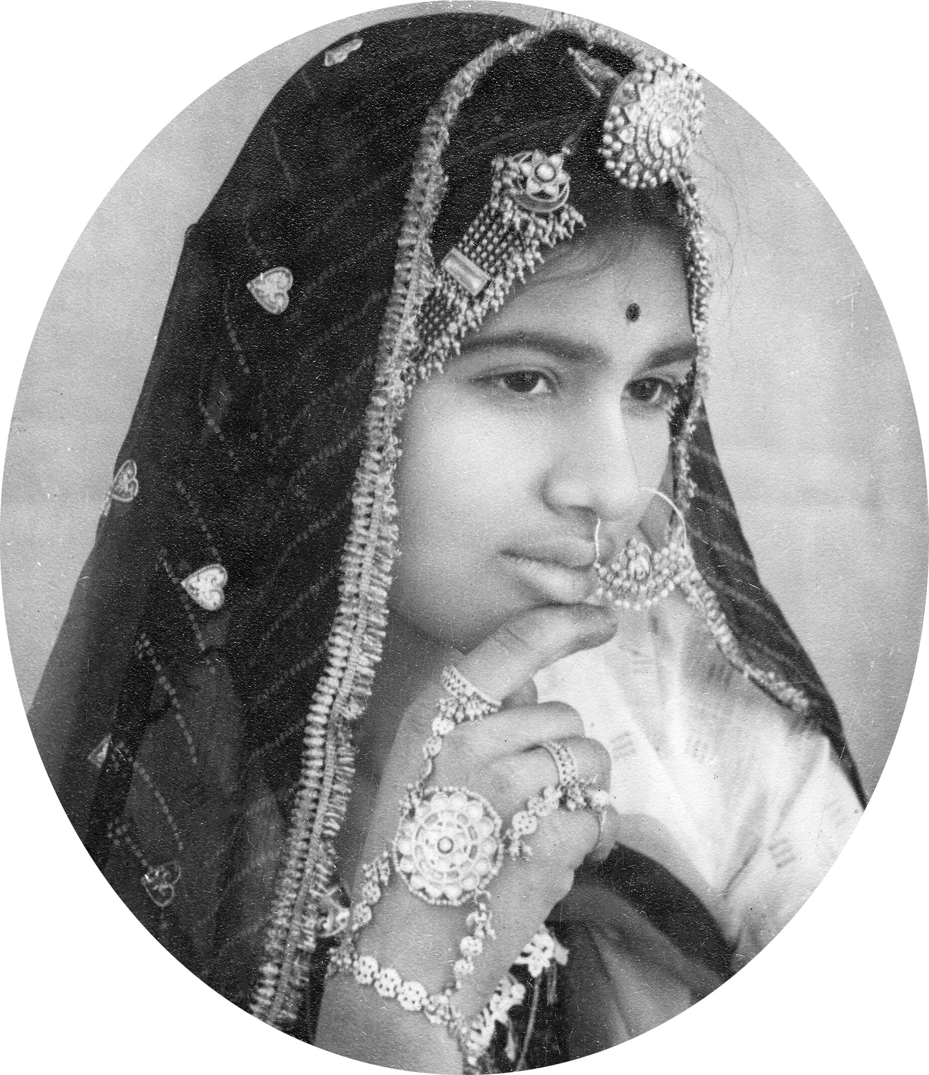 Portrait of young woman Rajasthan