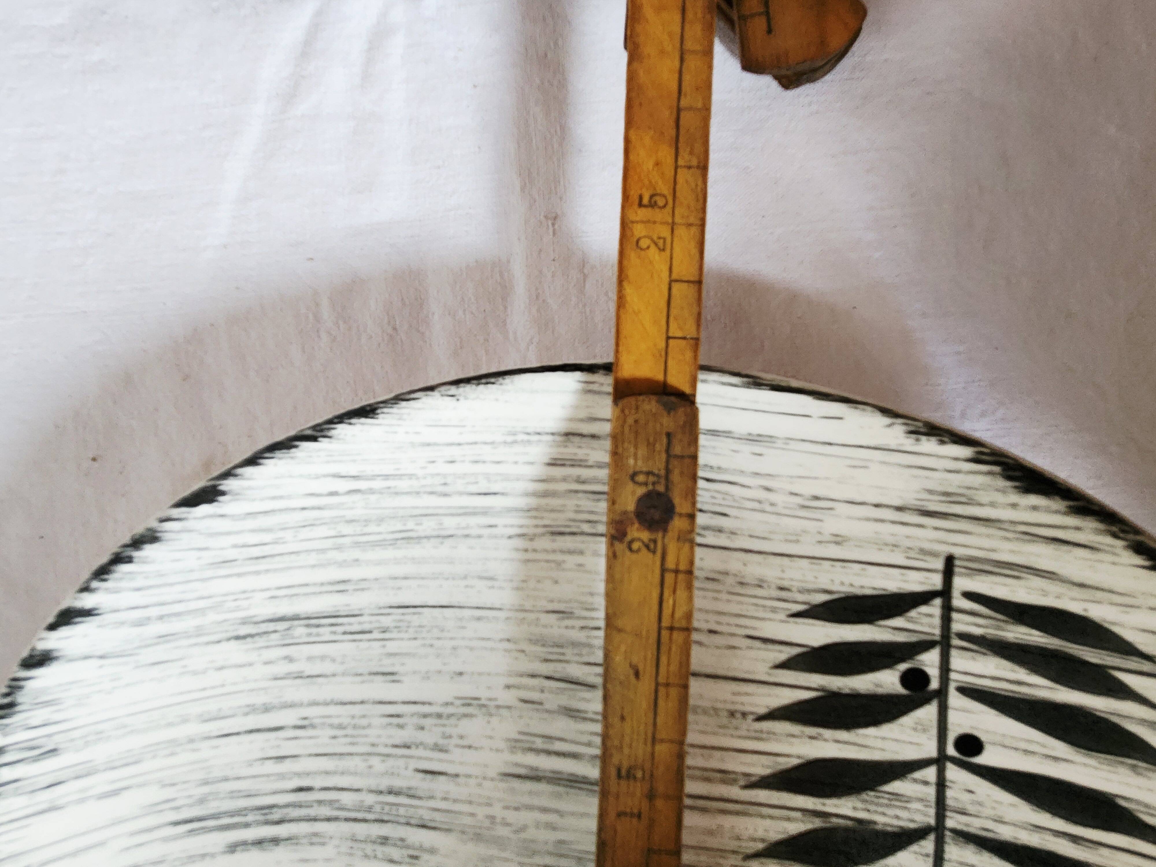 Vintage french 1960s salins tolede - toledo dinner plates black olive