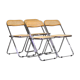 Quatre chaises Plia de Giancarlo Piretti pour Castelli
