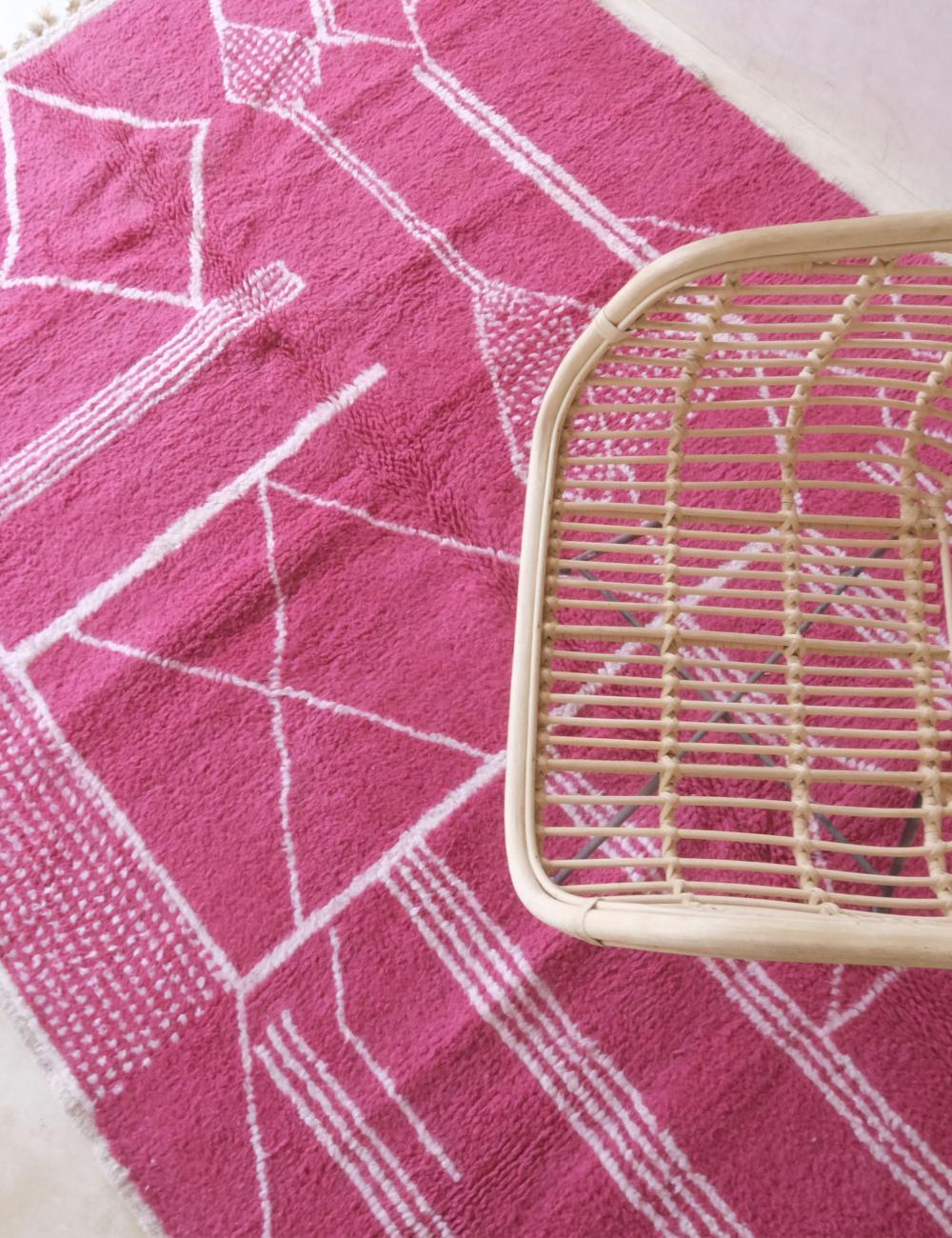Tapis Rose Berbère - 253 x 184 cm