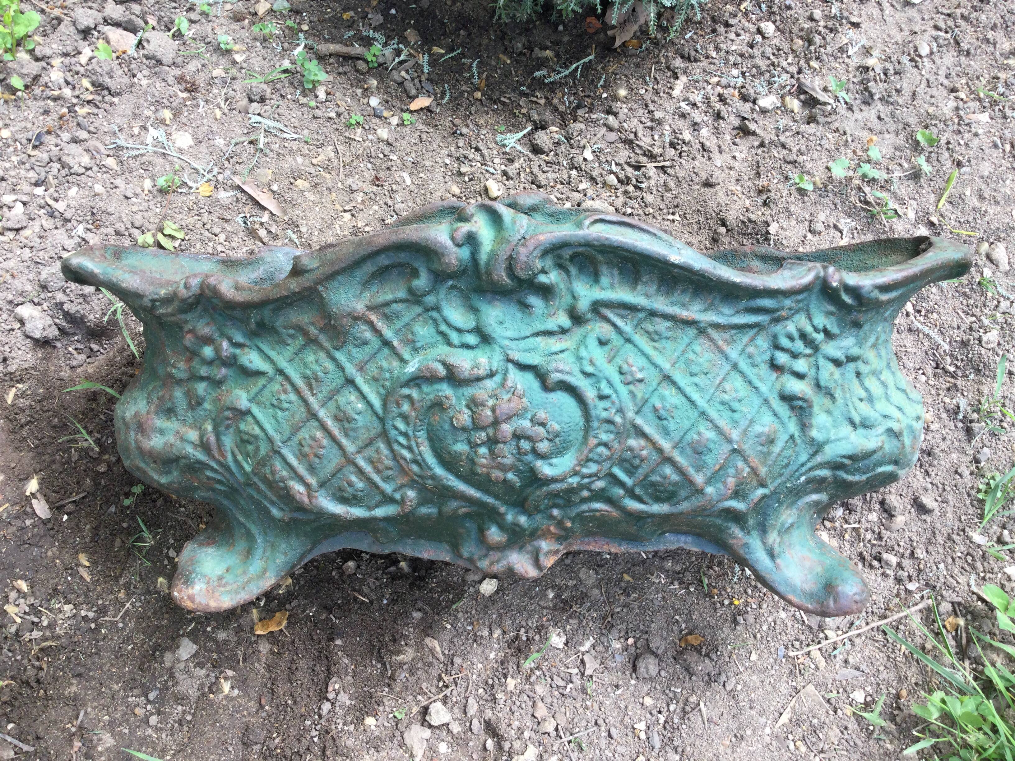 Antique cast iron planter