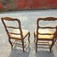 4 Louis XV style chairs in solid oak