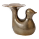 Candle holder or bird soliflore in brass, mid-century design from the 1960s.