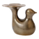 Candle holder or bird soliflore in brass, mid-century design from the 1960s.