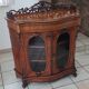 Meuble d'appui en placage de ronce de noyer style Napoléon III ou fin XIX