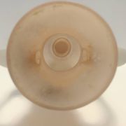 Peach Pink and White Scavo Glass Amphora Vase attr. to Seguso, Italy