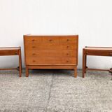Pair of vintage Jacques Hauville bedside tables 1960 Roche Bobois