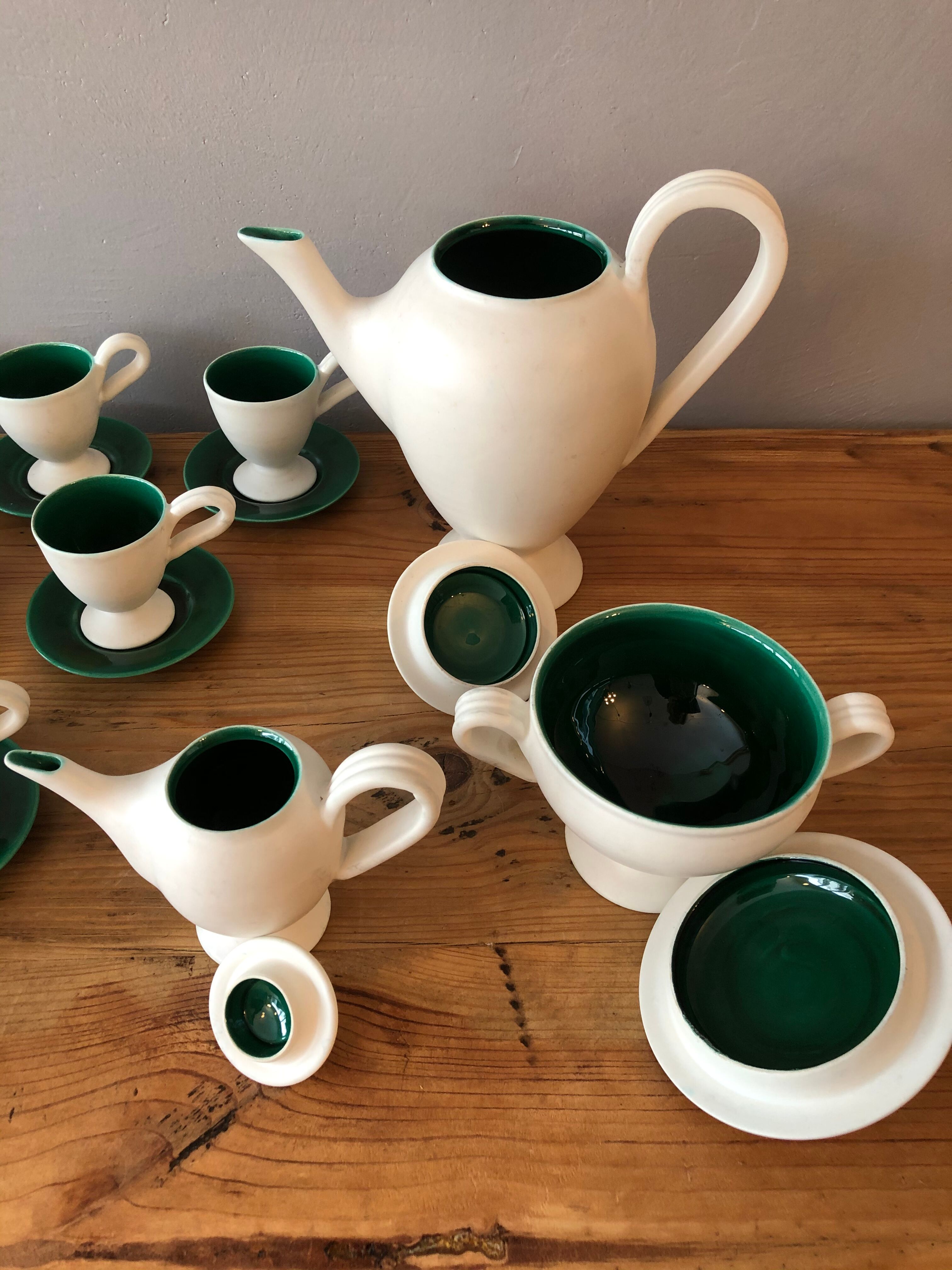 Vallauris ceramic coffee service