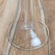 Verre à pied vintage décor peint France années 50