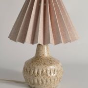 Mid-Century Modern Brown Speckled Stoneware Table Lamp by EGO, Sweden 1960s