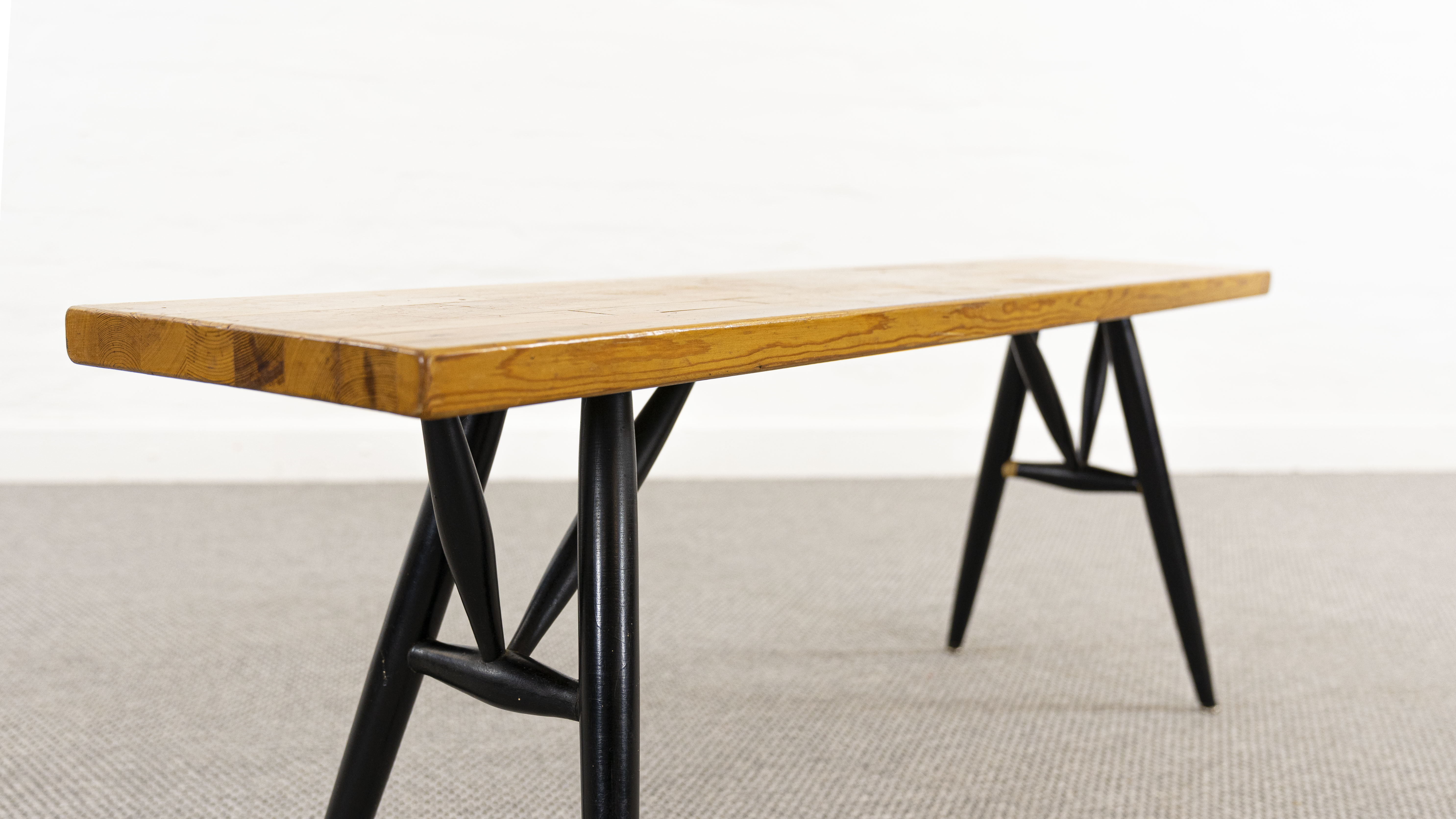 Pirkka Bench by Ilmari Tapiovaara for Laukaan Puu, 1955