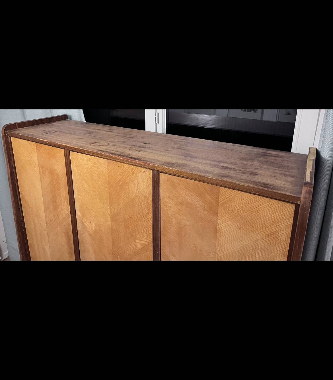 1960s wooden wardrobe