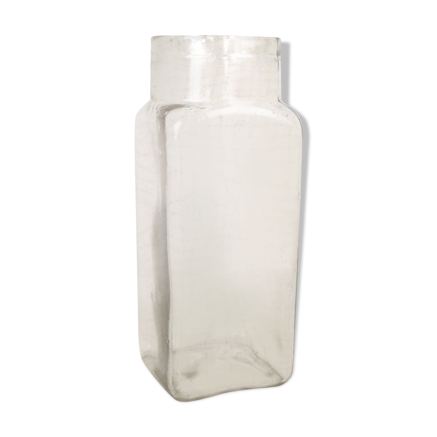 Glass vase, old pharmacy jar