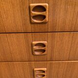 Vintage scandinavian teak chest of drawers