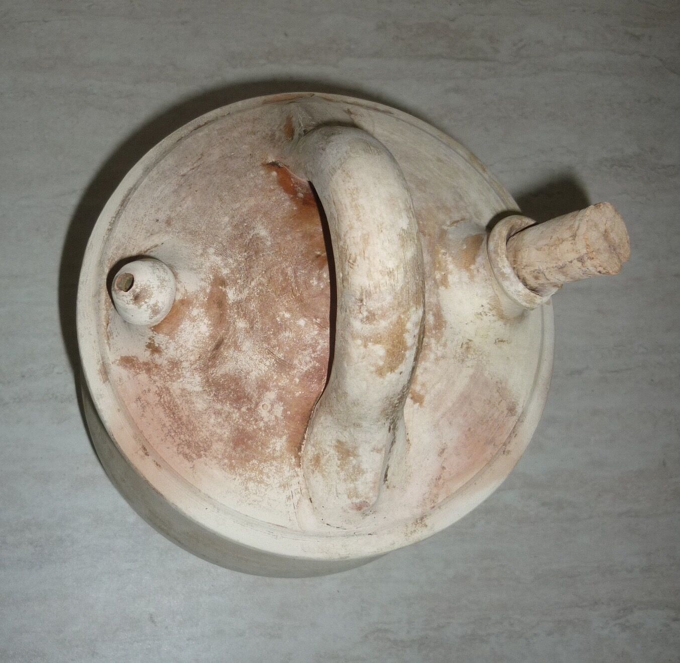 Ancient natural terracotta jug