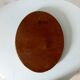 Antique oval mirror in gilded solid wood