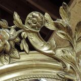 Large mirror oval time Napoléon III 73x121cm