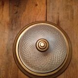 Ceiling lamp lamp diamond tip molded glass base gilded wood dp 1122111