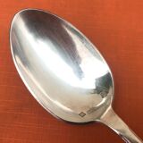 Art Deco Set of 6 forks and 6 large spoons, silver-plated metal, SNO REX