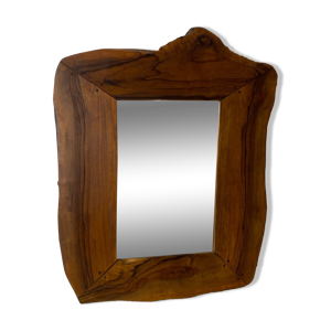 miroir vintage en bois - forme libre