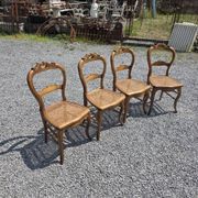 4 chaises style Louis XV en merisier