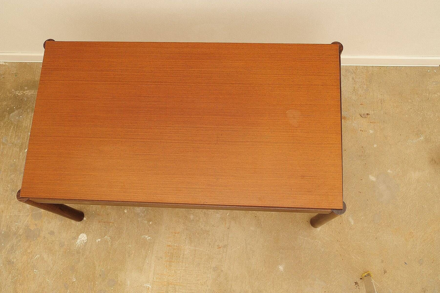 Vintage coffee table, mid-century modern wooden living room table, 1970s