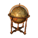 Vintage world map bar in wood