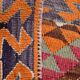 3x12 Kilim Red & Purple  Runner Rug, 102x355Cm